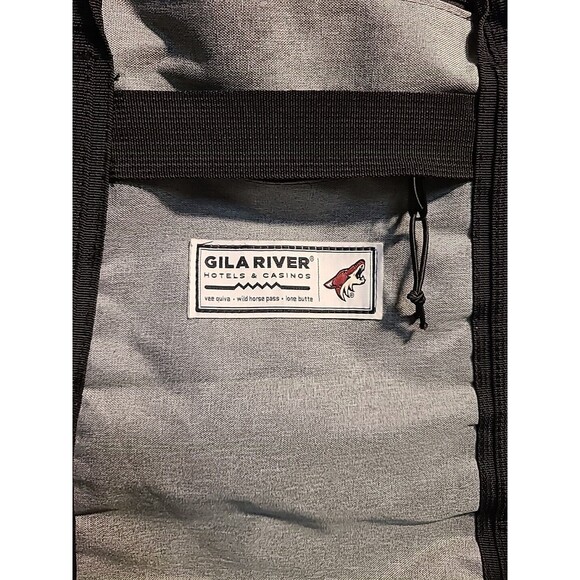The GILA River Bag Co.  Gray Canvas Large 21"x13" Zipper Tote Bag NWOT - Picture 3 of 7